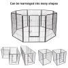 Dog Fence 40" H8 Metal Panel Heavy Duty Pet Playpen Dog Fence with Door